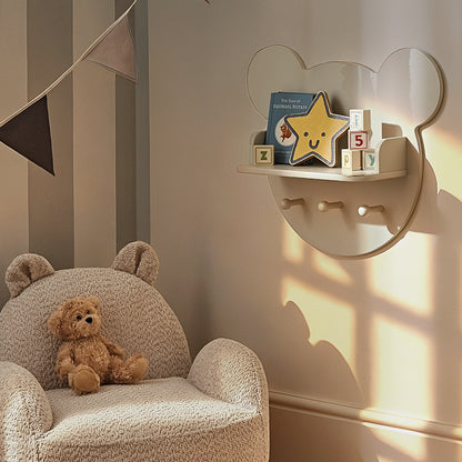 Play House Bear Shelf - Pebble