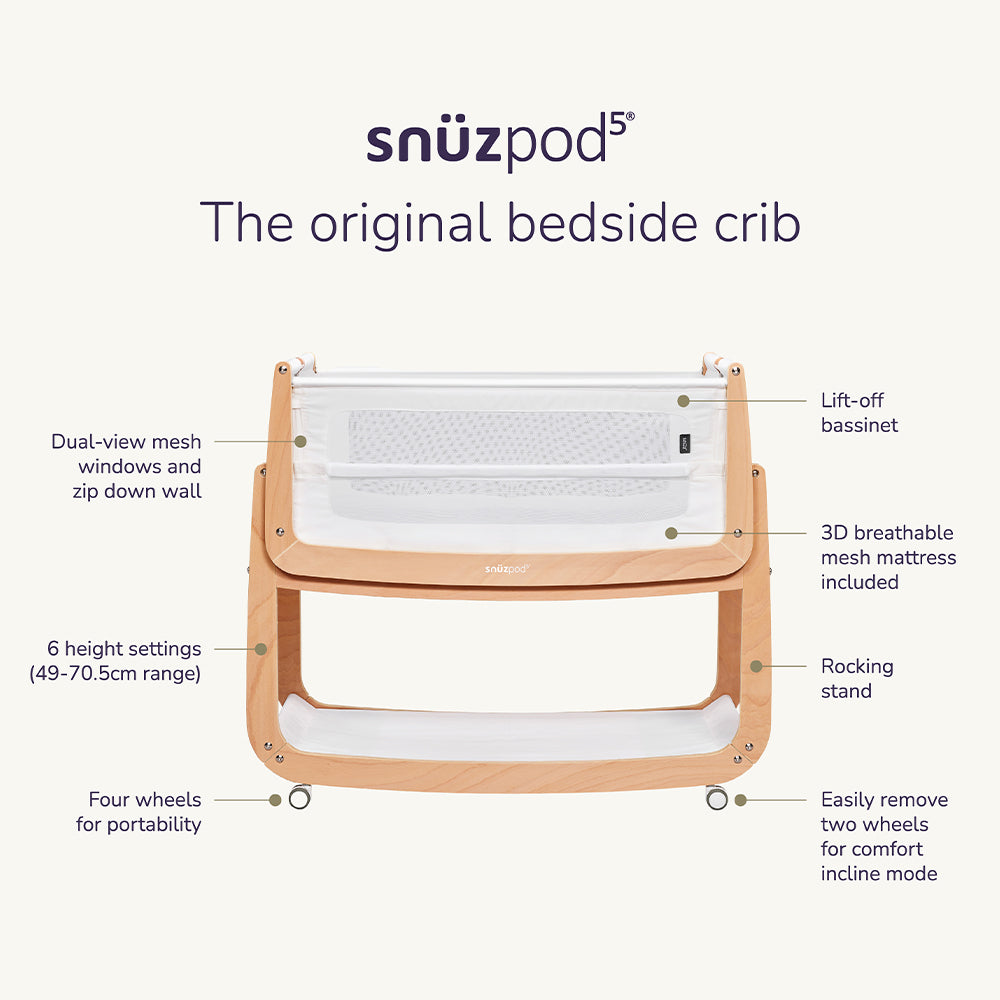 SnüzPod⁵ Bedside Crib