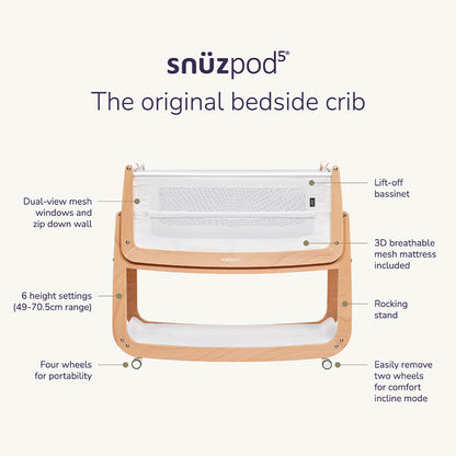 SnüzPod⁵ Bedside Crib