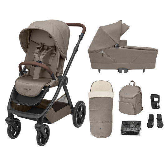 brown pushchair buggy bundle oxford+ maxi cosi pushchair kaliedy baby store