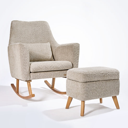 Oscar Luxe Rocking Chair & Footstool