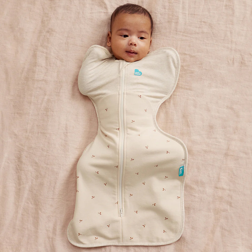 Swaddle Up™ Stage 1 Cotton Fleece 1.5 Tog - Oatmeal Twigs
