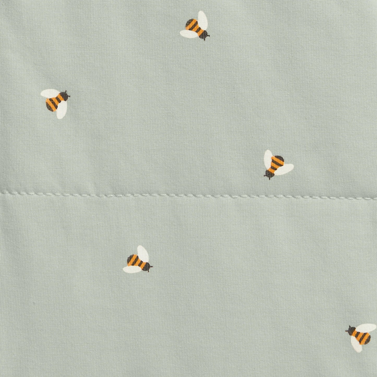 Swaddle Up™ Stage 1 Quilted Stretch Cotton 2.5 Tog -  Olive Bees