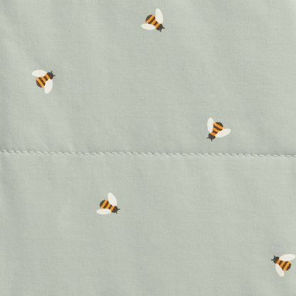 Swaddle Up™ Stage 1 Quilted Stretch Cotton 2.5 Tog -  Olive Bees