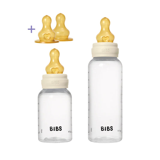 Baby BPA-Free PP Bottle Grow and Flow Set Latex 150ml/270ml - Ivory