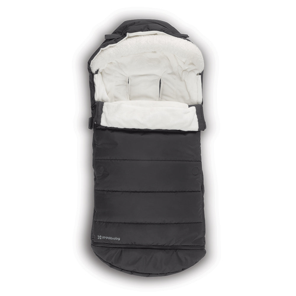 black-footmuff-pushchair-stroller-jake CozyGanoosh-uppababy-kaliedy-baby-store