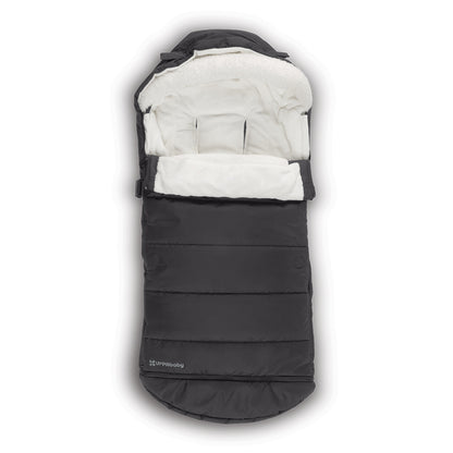 black-footmuff-pushchair-stroller-jake CozyGanoosh-uppababy-kaliedy-baby-store