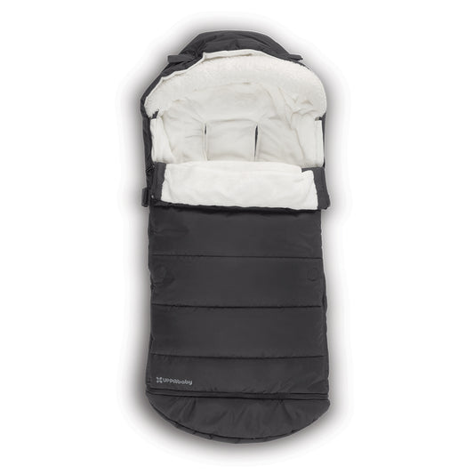 black-footmuff-pushchair-stroller-jake CozyGanoosh-uppababy-kaliedy-baby-store