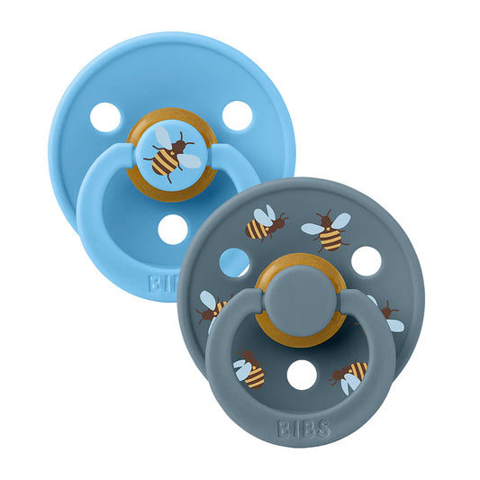 STUDIO Colour Latex Soother 2pk Bumblebee - Breeze/Petrol