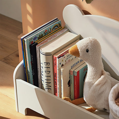 Play House Bear Book Storage - Pebble
