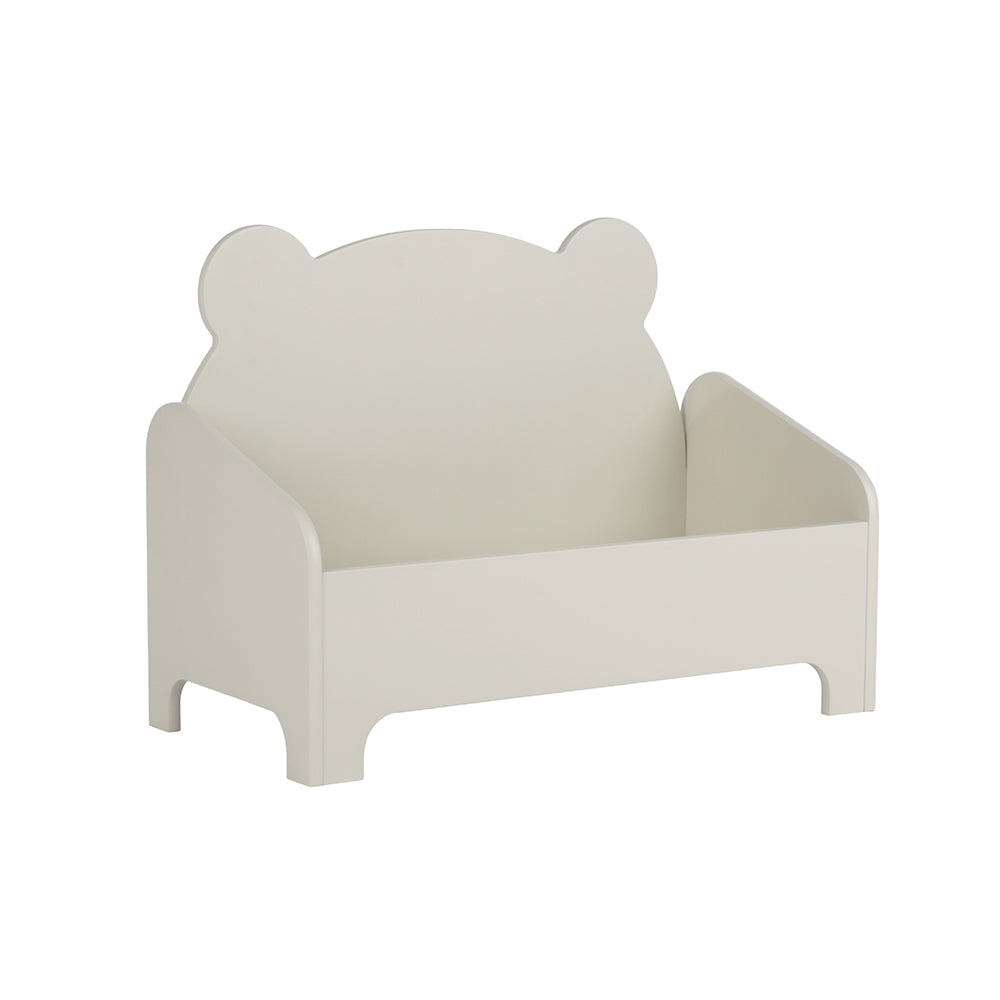 Play House Bear Book Storage - Pebble
