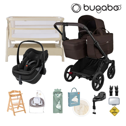 Donkey 6 Single Essential Bundle, Maxi-Cosi Pebble Slide Pro & Familyfix Slide Pro Base Newborn Bundle