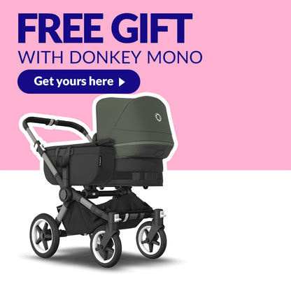 Donkey 5 Mono Bassinet ad Seat Stroller with Free Giraffe Baby Rocker