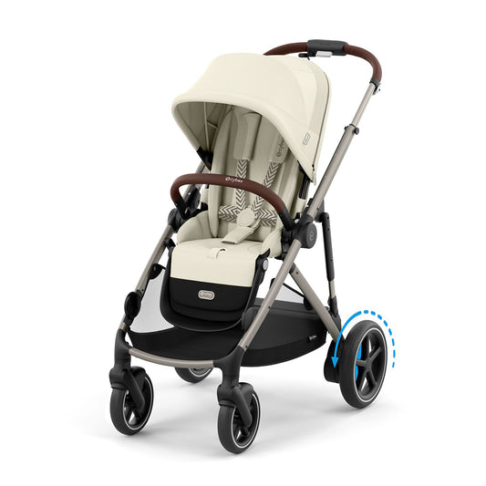 Cybex e-Gazelle S Electric Single to Double Pushchairs & Prams White | Kaliedy Ireland's Baby Shop
