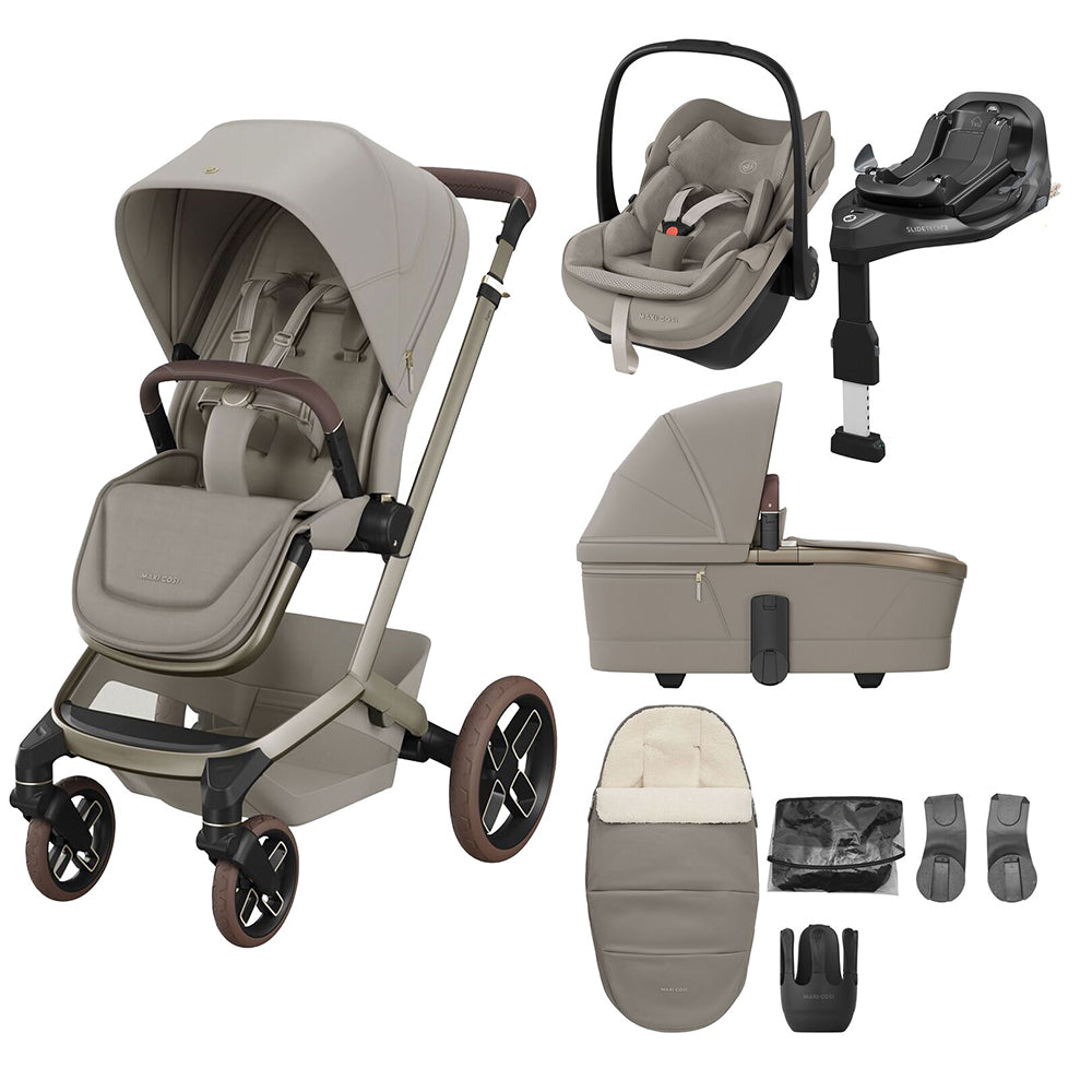Fame 8 Piece Premium Travel System with Pebble Slide Pro Bundle