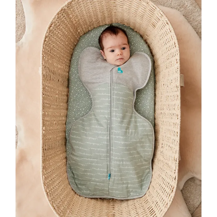 Swaddle Up™ Stage 2 Quilted Transition Bag 2.5 Tog - Olive Dreamer