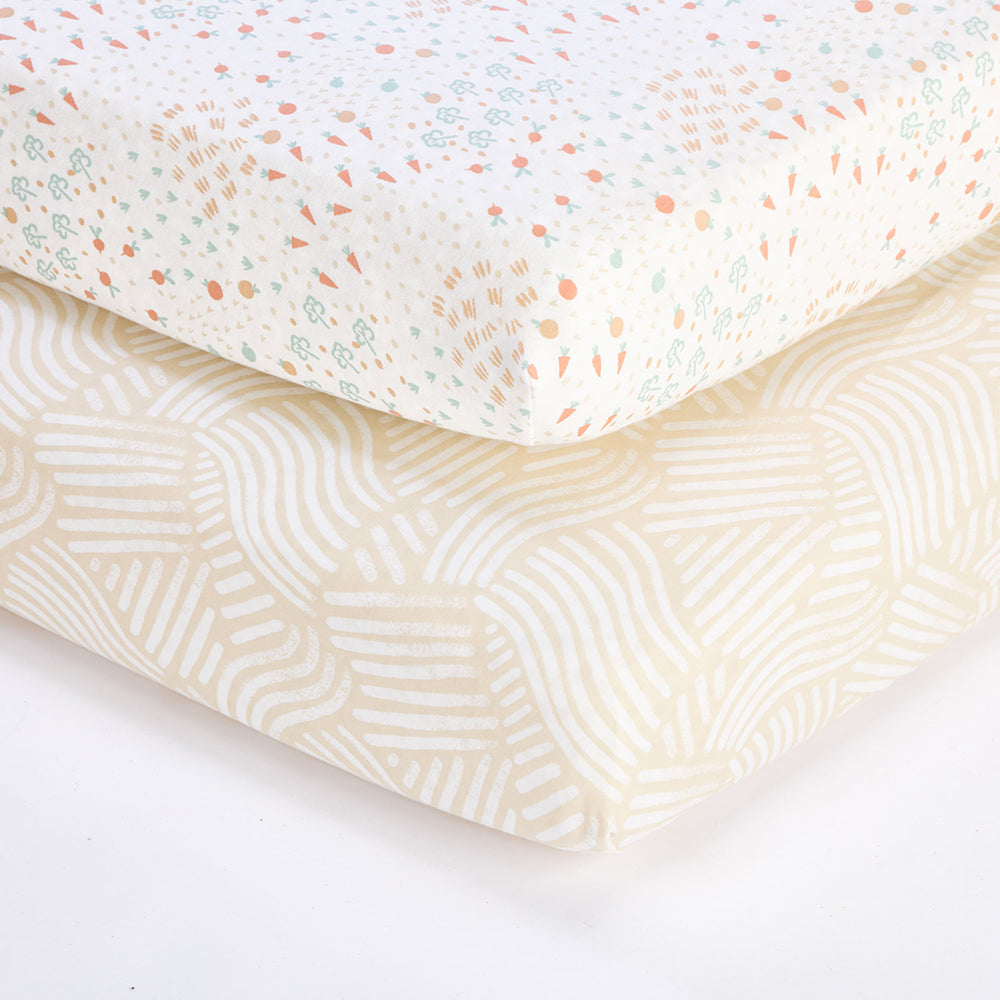 Cot Bed Sheets 2pk Fitted