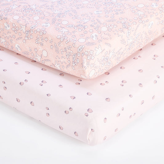CoZee Fitted Crib Sheets 2pk