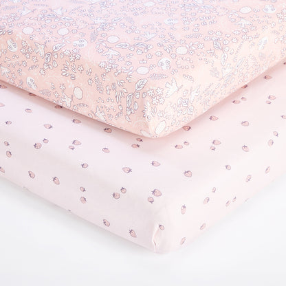 Cot Bed Sheets 2pk Fitted