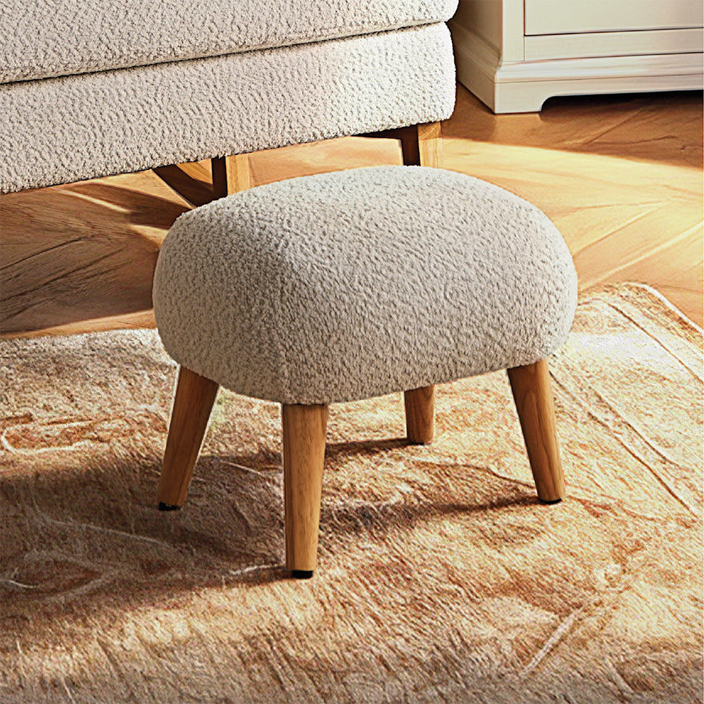 Etta Foot Stool - Boucle