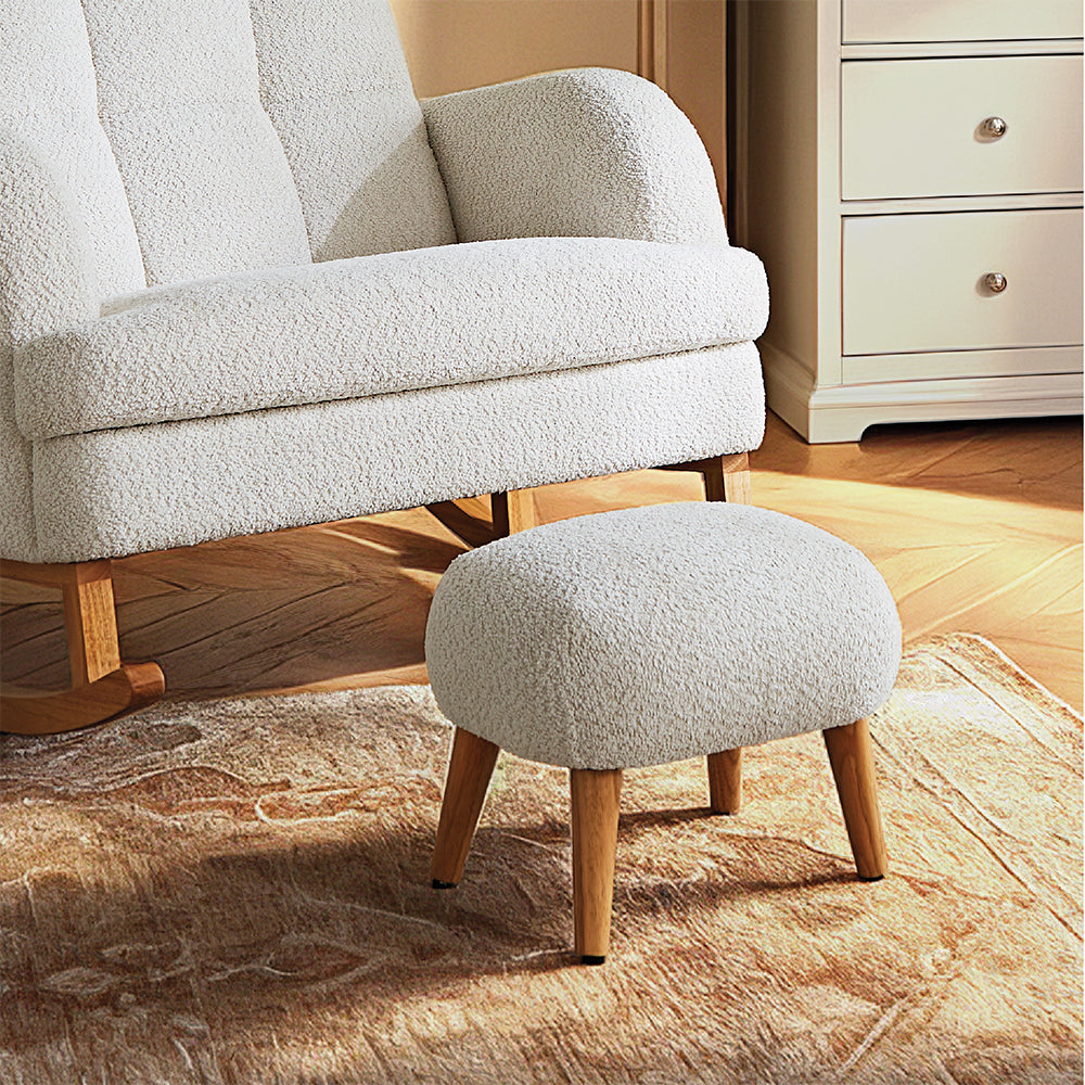 Etta Foot Stool - Boucle