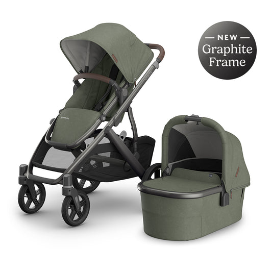 Green pushchair graphite frame pushchair buggy vista v3 uppababy kaliedy