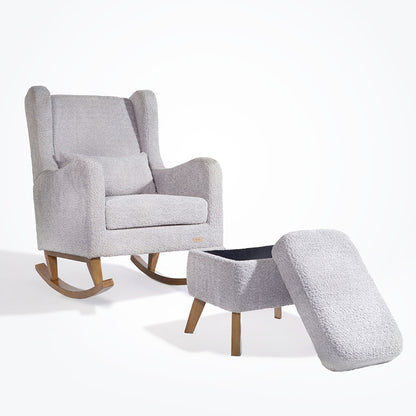 Harper Wingback Rocking Chair & Footstool