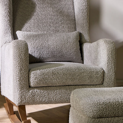 Harper Wingback Rocking Chair & Footstool