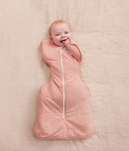 Swaddle Up™ Stage 1 Quilted Stretch Cotton 2.5 Tog -  Rose Pebble