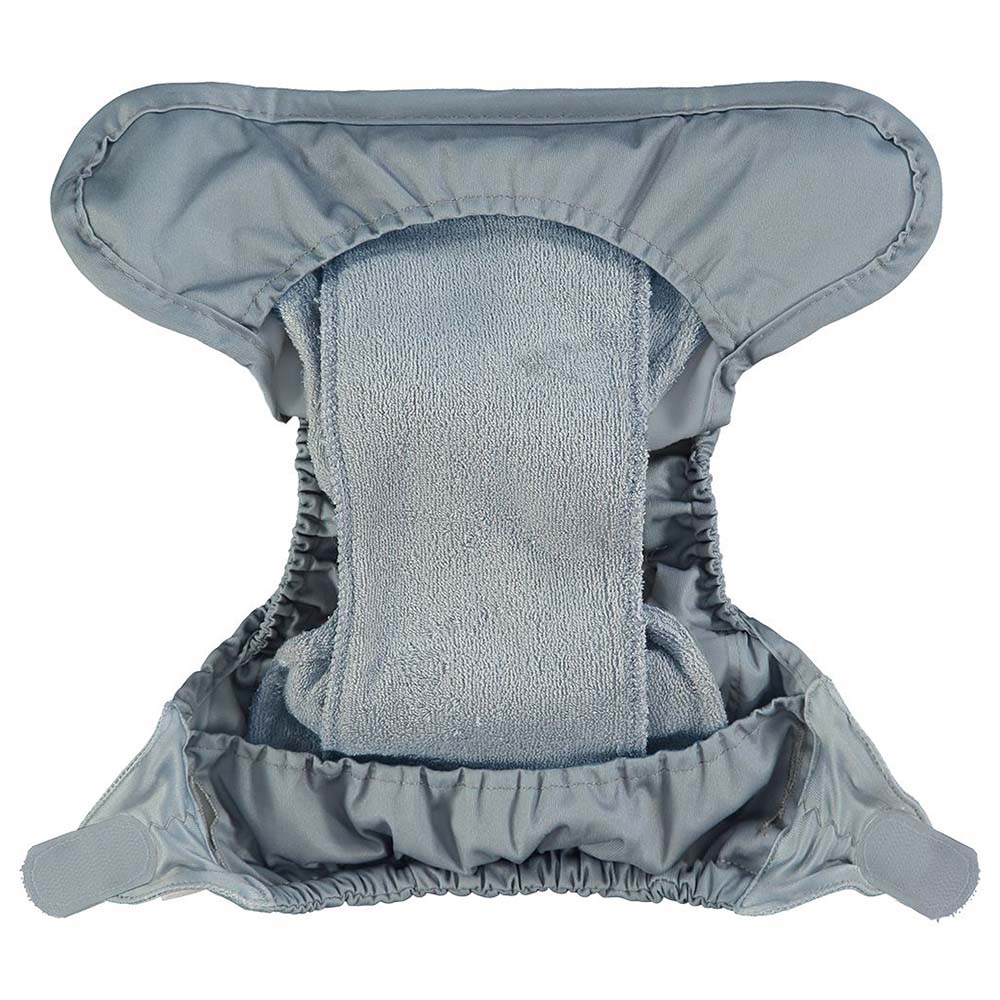 Pop In Single Bamboo Nappy - Slate