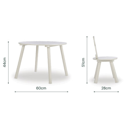 Play House Bear Table & 2 Chairs - Pebble