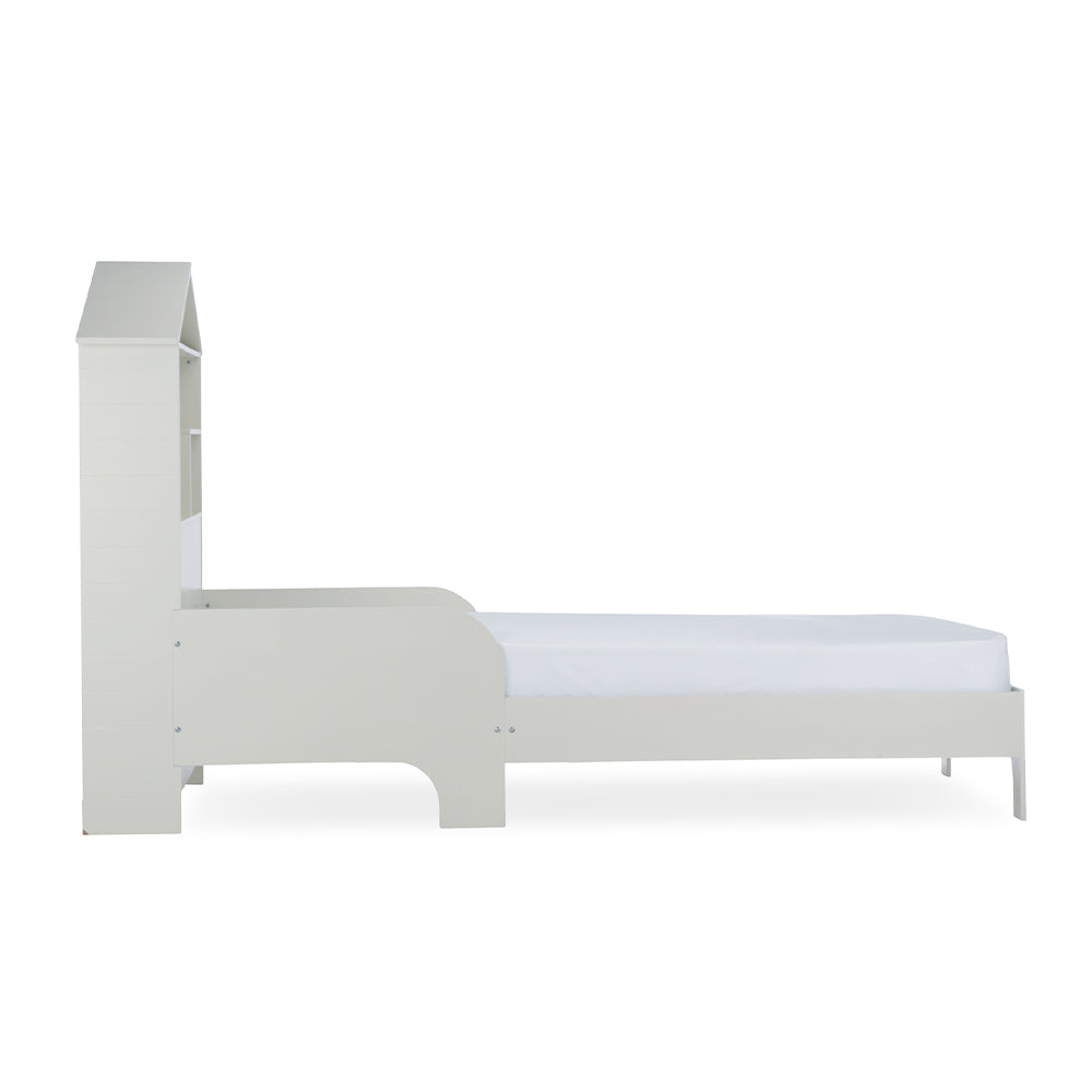 Play House Single Bed with Storage - Pebble