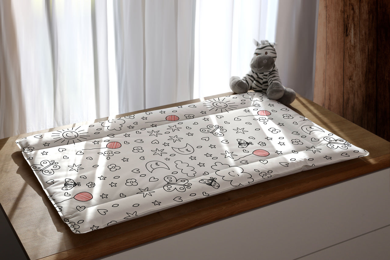 Warm Feel Change Mat - Big World (Pink)