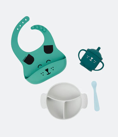 Learn'isy Silicone Feeding Set (6m+) - Dog