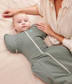 Swaddle Up™ Stage 2 Transition Bag Stretch Cotton 1 Tog - Olive