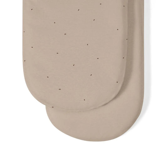 Organic Moses Basket & Pram Fitted 2pk Sheets