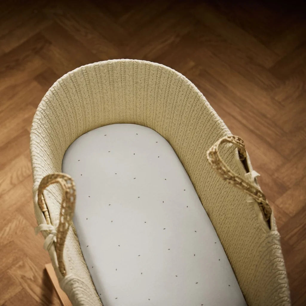 Organic Moses Basket & Pram Fitted 2pk Sheets