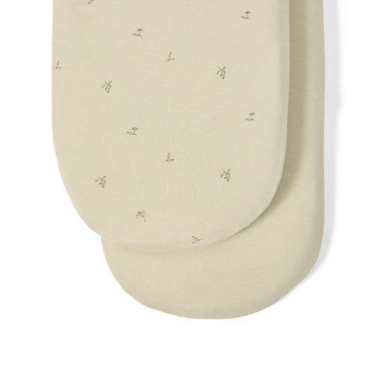 Organic Moses Basket & Pram Fitted 2pk Sheets