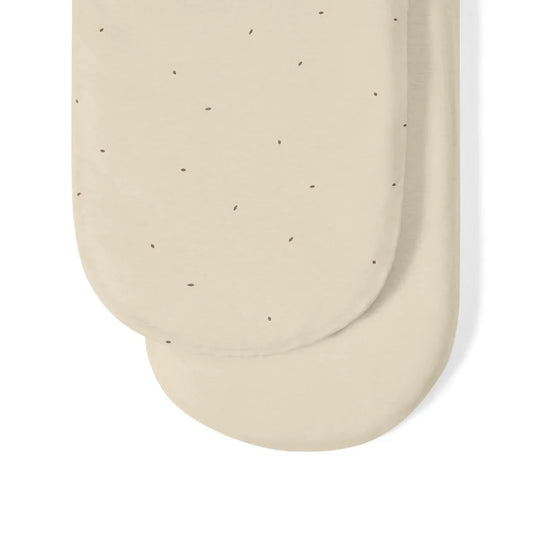Organic Moses Basket & Pram Fitted 2pk Sheets