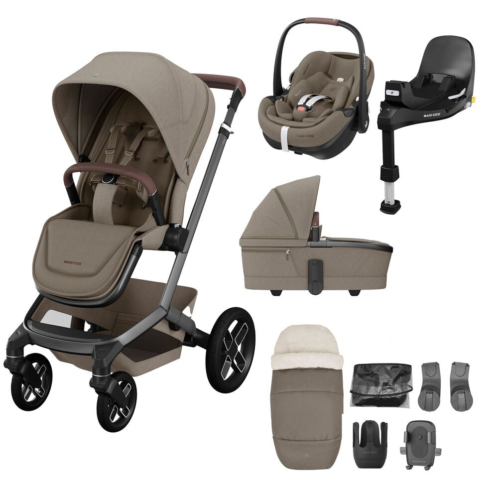 Fame 8 Piece Bundle & Pebble 360 Travel System