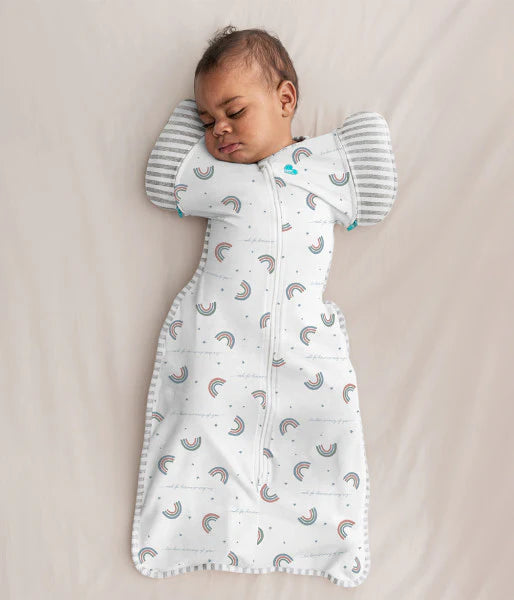 Swaddle Up™ Stage 2 Transition Bag Stretch Cotton 1 Tog - Rainbow Dreamer