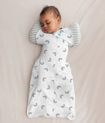 Swaddle Up™ Stage 2 Transition Bag Stretch Cotton 1 Tog - Rainbow Dreamer