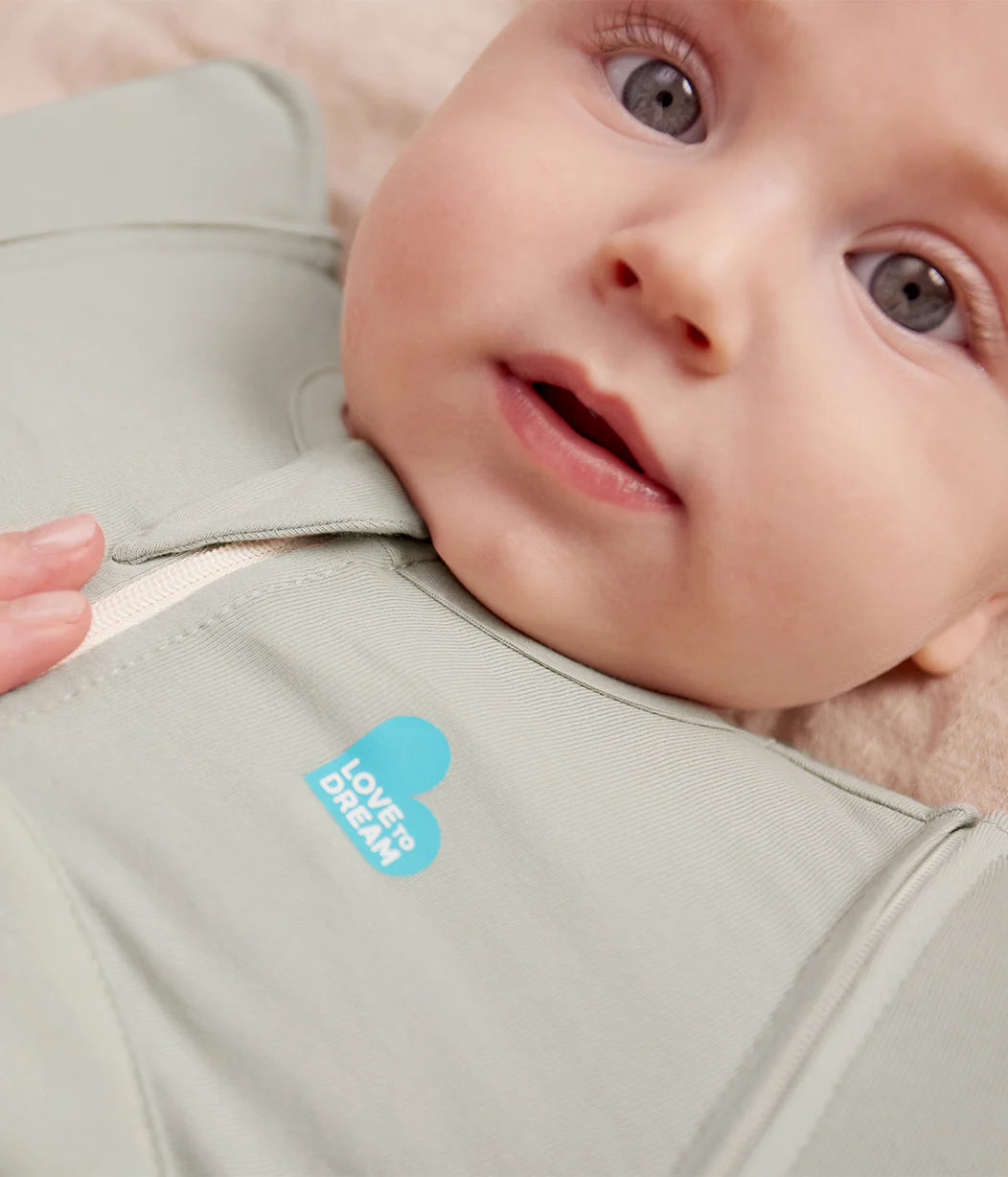 Swaddle Up™ Stage 2 Transition Bag Quilted Cotton 2.5 Tog - Olive Bees
