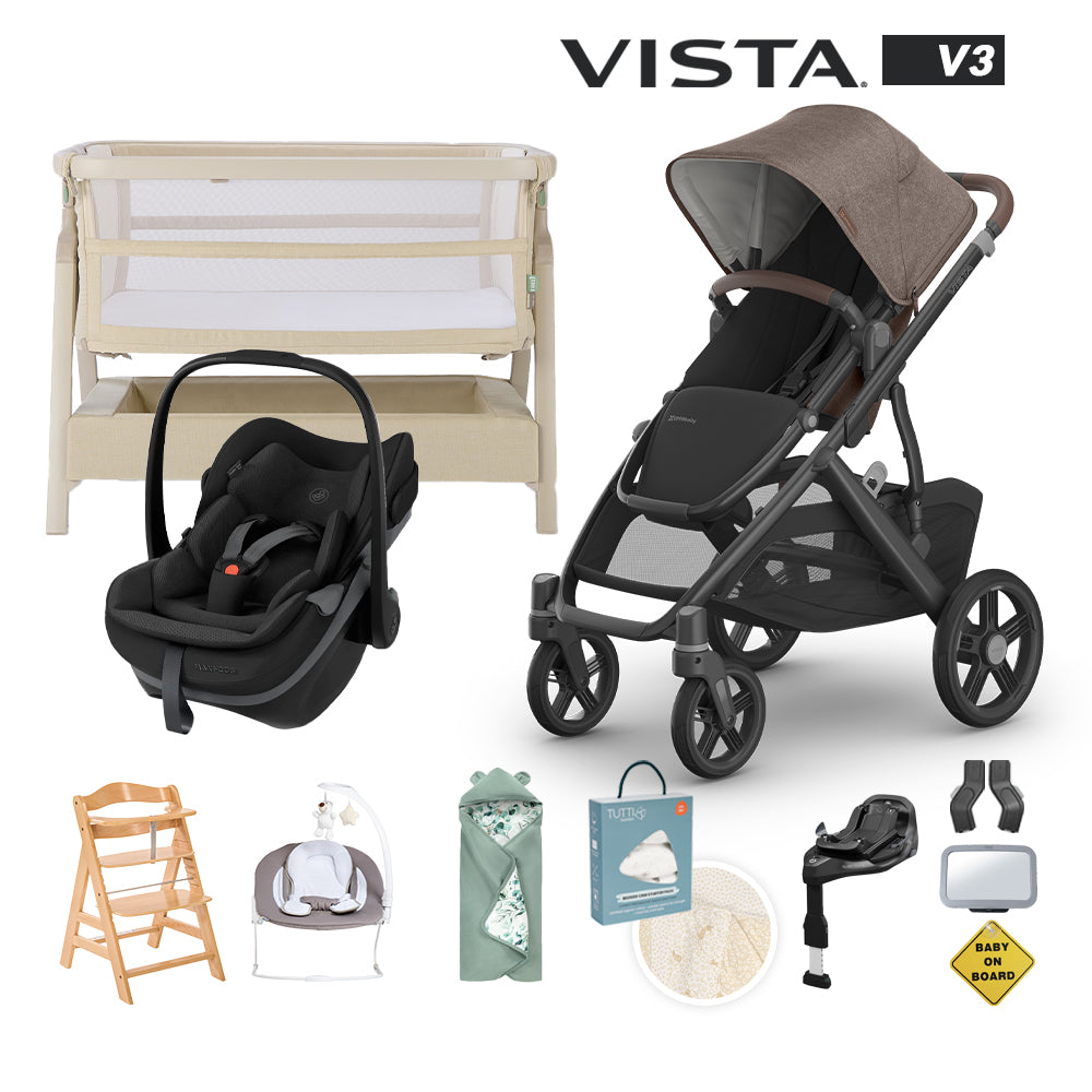 Vista V3, Maxi-Cosi Pebble Slide Pro & Familyfix Slide Pro Base Newborn Bundle