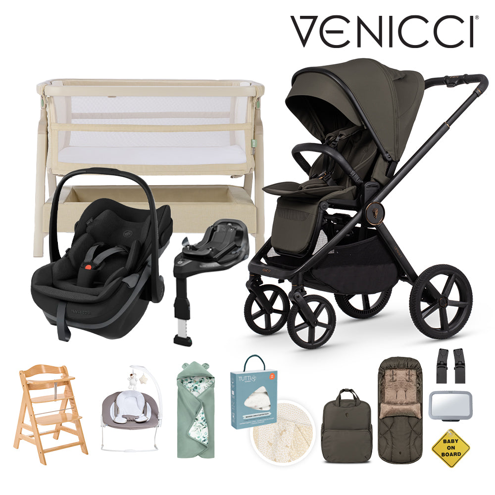 Upline 3 2in1, Maxi-Cosi Pebble Slide Pro & Familyfix Slide Pro Base Newborn Bundle