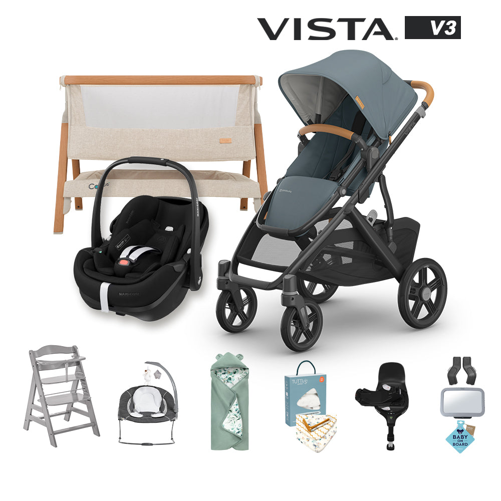 Vista V3, Maxi Cosi Pebble 360 Pro² & Familyfix 360 Pro Base Newborn Bundle