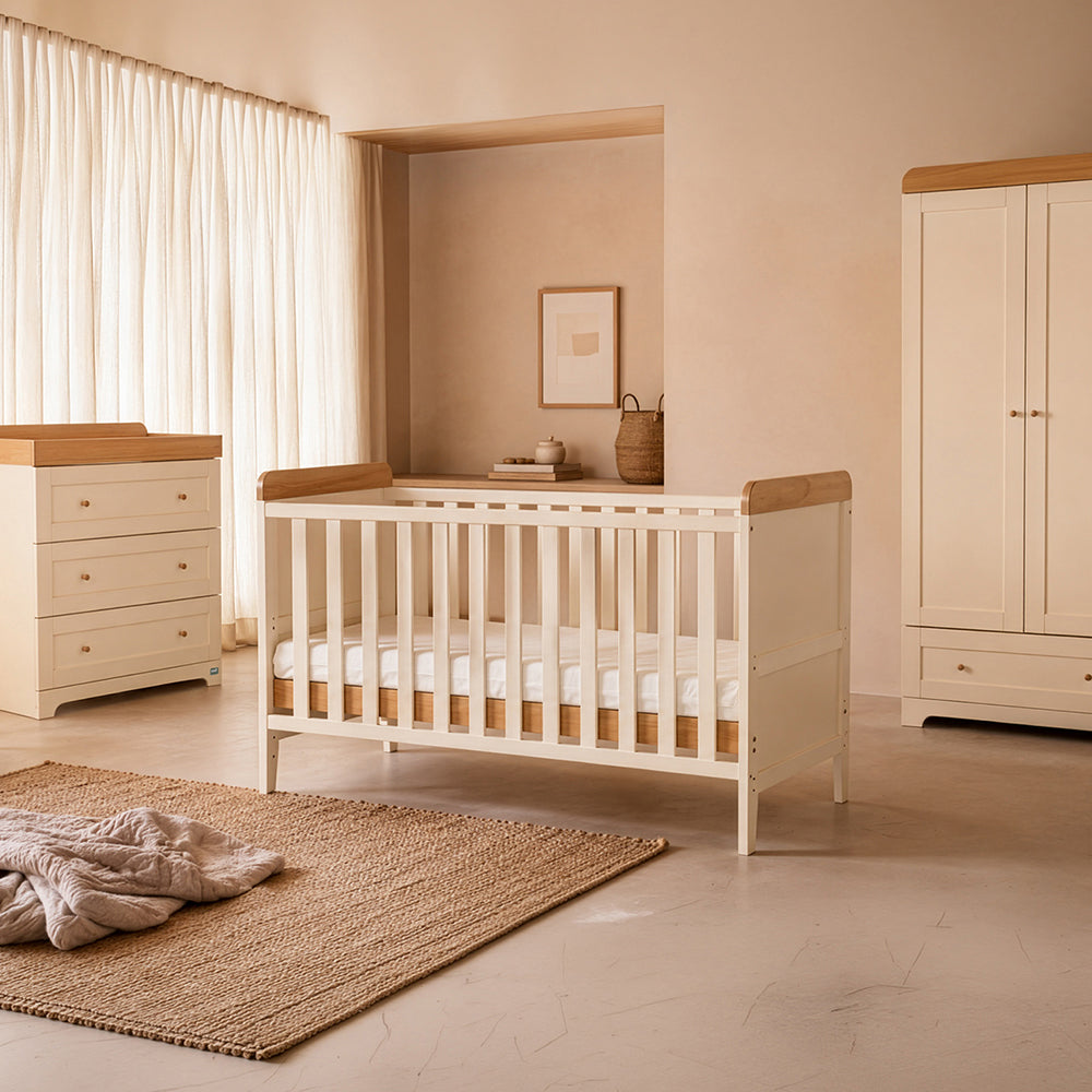 Rio Cot Bed with Cot Top Changer & Mattress