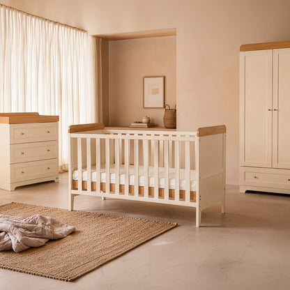 Rio Cot Bed with Cot Top Changer & Mattress