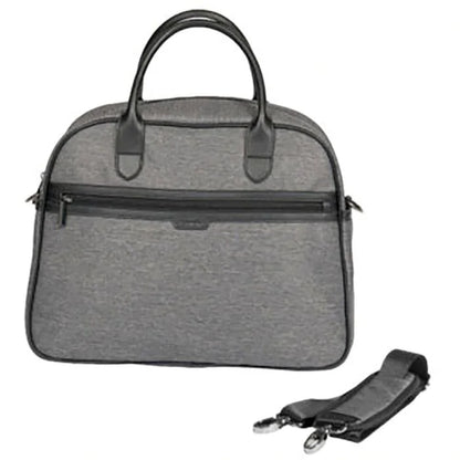 Peach Change Bag - Dark Grey Twill