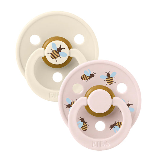 STUDIO Colour Latex Soother 2pk Bumblebee - Ivory/Petal
